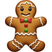 gingerbread man sticker
