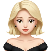 off-sholder Black dress  sticker