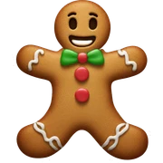 Gingerbread man sticker