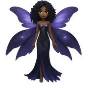 Black fairy sticker