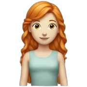Ginger girl sticker