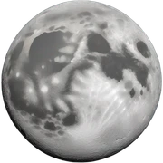 Moon sticker