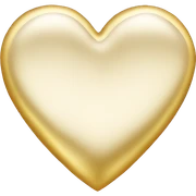 Heart made of gold sticker