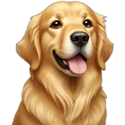 golden retriever sticker
