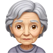 an old woman sticker