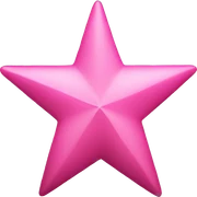 pink star sticker