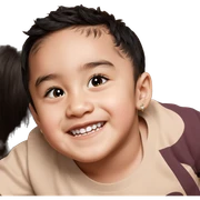 black haired boy with earrings sticker