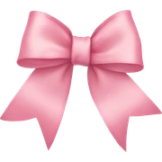 light pink ribbon bow sticker