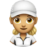 female golfer sticker
