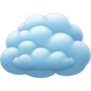 pale blue cloud sticker