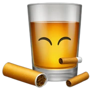 alcohol & cigarettes  sticker