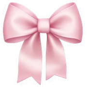 light pink bow sticker