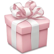 Light pink Christmas gifts under a white Christmas tree  sticker