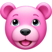 Pink teddy sticker