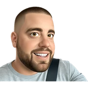 smiling male with short hair sticker