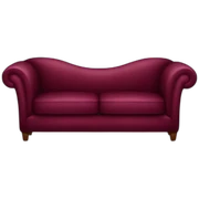 burgundy sofa sticker