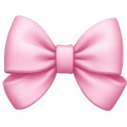 Baby Pink bow sticker