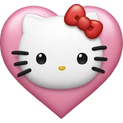 Hello kitty heart sticker