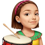 Festive Drummer sticker
