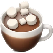Hot chocolate with marshmallows  sticker