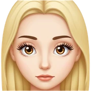 Girl with long eyelash  sticker