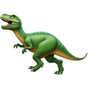 Dinosaur running sticker