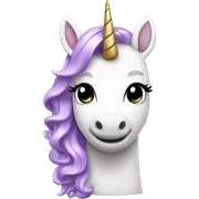 lilac unicorn wearing a dress sticker