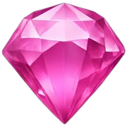 Pink crystal sticker