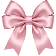 Light pink bow sticker