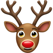 Red Nosed Reindeer sticker