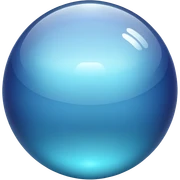 shiny transparent sphere sticker