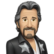 Waylon Jennings Christmas  sticker