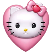 hello kitty heart sticker