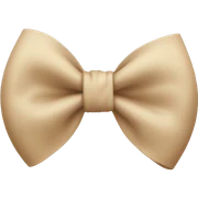Beige bow sticker