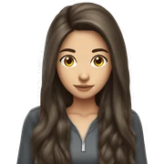 long hair brunette girl gamer sticker