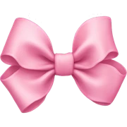Baby pink bow sticker