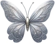 Mariposa plateada  sticker