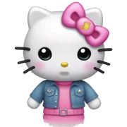 Pink hello kitty sticker