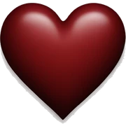 dark red heart sticker