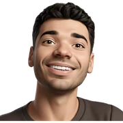 smiling male portrait close up sticker
