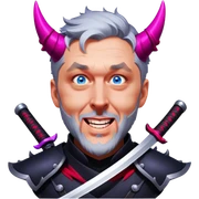 Demon-Horned Warrior sticker