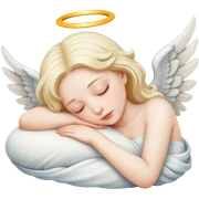 Sleeping angel  sticker