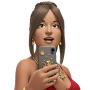 girl with jewelry and phone sticker