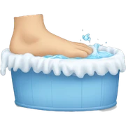 Washing foot sticker