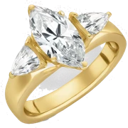marquise diamond engagement ring gold sticker