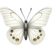 White butterfly  sticker