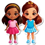 Girls sticker