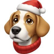 christmas dog sticker
