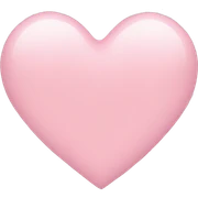 light pink heart sticker