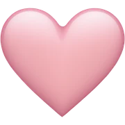 light pink heart sticker